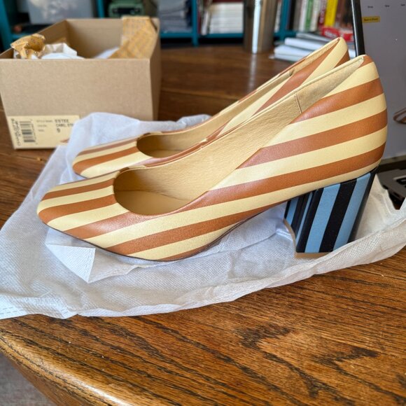 NIB | Sz 9 | Estee in Camel Stripe | Charlotte Stone - Picture 4 of 6
